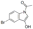 N-乙酰基-5-溴-3-羟基吲哚结构式_114165-30-9结构式