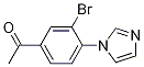 1-[3-Bromo-4-(1h-imidazol-1-yl)phenyl]ethanone Structure,1141669-55-7Structure