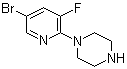 1-(5-Bromo-3-fluoro-2-pyridinyl)piperazine Structure,1141669-85-3Structure