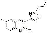2-氯-6-甲基-3-(5-丙基-1,2,4-噁二唑-3-基)喹啉结构式_1142201-71-5结构式