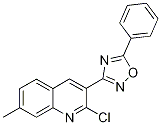 2-氯-7-甲基-3-(5-苯基-1,2,4-噁二唑-3-基)喹啉结构式_1142201-73-7结构式