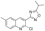2-氯-3-(5-异丙基-1,2,4-噁二唑-3-基)-6-甲基喹啉结构式_1142201-76-0结构式