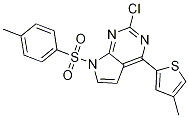 2-氯-4-(4-甲基噻吩-2-基)-7-甲苯磺酰-7H-吡咯并[2,3-d]嘧啶结构式_1142945-86-5结构式