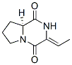(3Z,8aS)-(9CI)-3-亚乙基六氢吡咯并[1,2-a]吡嗪-1,4-二酮结构式_114604-89-6结构式