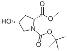 (2R,4R)-4-羟基吡咯烷-1,2-二羧酸-1-叔丁酯-2-甲酯结构式_114676-69-6结构式