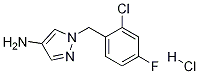 4-氨基-1-(2-氯-4-氟苄基)吡唑盐酸盐结构式_1147222-53-4结构式