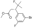 Benzenepropanoic acid, 3-bromo-5-fluoro-β-(1-fluoro-1-methylethyl)-, methyl ester, (βS)- Structure,1147871-79-1Structure