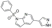 1-(苯基磺酰基)-5-(1H-吡唑-4-基)-1H-吡咯并[2,3-b]吡啶结构式_1147998-27-3结构式