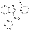 Methanone, [2-(2-methoxyphenyl)-1H-benzimidazol-1-yl]-3-pyridinyl- Structure,1148018-35-2Structure
