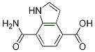 7-(氨基羰基)-1H-吲哚-4-羧酸结构式_1149384-12-2结构式
