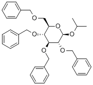 2,3,4,6-四-O-苄基-β-D-吡喃葡萄糖苷异丙酯结构式_114967-51-0结构式