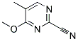 (9ci)-4-甲氧基-5-甲基-2-嘧啶甲腈结构式_114969-87-8结构式