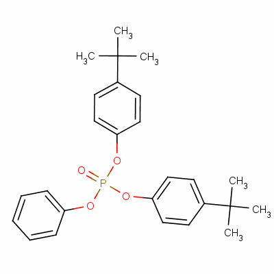 二-p-叔丁基苯基磷酸苯酯结构式_115-87-7结构式