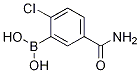 5-氨基甲酰-2-氯苯硼酸结构式_1150114-35-4结构式