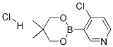 4-氯-3-(5,5-二甲基-1,3,2-二噁硼烷-2-基)吡啶盐酸盐结构式_1150271-27-4结构式