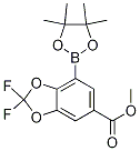 6-甲氧基羰基-2,2-二氟苯并[d][1,3]二氧代-4-硼酸频那醇酯结构式_1150271-58-1结构式