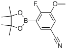 5-氰基-2-氟-3-甲氧基苯硼酸频那醇酯结构式_1150561-55-9结构式