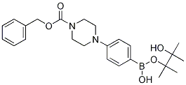 4-(4-Cbz-哌嗪)苯硼酸频那醇酯结构式_1150561-68-4结构式