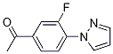 1-[3-氟-4-(1H-吡唑-1-基)苯基]乙酮结构式_1152964-31-2结构式
