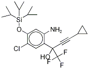 2-氨基-5-氯-α-(环丙基乙炔)-4-异丙基甲硅烷基氧基-α-(三氟甲基)苯甲醇结构式_1159977-02-2结构式