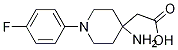 2-(4-氨基-1-(4-氟苯基)哌啶-4-基)乙酸结构式_1159983-48-8结构式