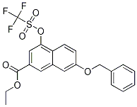 7-(苯基甲氧基)-4-[[(三氟甲基)磺酰基]氧基]-2-萘羧酸乙酯结构式_1160271-23-7结构式