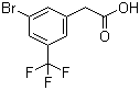 3-溴-5-(三氟甲基)苯乙酸结构式_1161362-01-1结构式