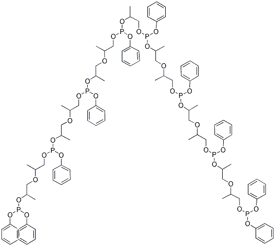 聚(亚二丙酯二醇)亚磷酸苯酯结构式_116265-68-0结构式