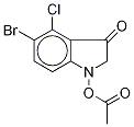 1-乙酰基-5-溴-4-氯-伪吲哚酚结构式_116270-39-4结构式