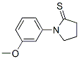 1-(3-甲氧基苯基)-2-吡咯烷硫酮结构式_116614-76-7结构式