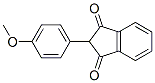 2-对甲氧基苯甲基-1,3-茚二酮结构式_117-37-3结构式