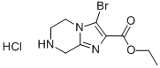 3-溴-5,6,7,8-四氢咪唑并[1,2-a]吡嗪-2-羧酸乙酯盐酸盐结构式_1170568-70-3结构式