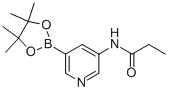 N-(5-(4,4,5,5-四甲基-1,3,2-二噁硼烷-2-基)吡啶-3-基)丙酰胺结构式_1171891-19-2结构式