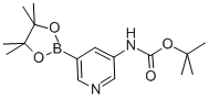[5-(4,4,5,5-四甲基-[1,3,2]二噁硼烷-2-基)- 吡啶-3-基]-氨基甲酸叔丁酯结构式_1171897-39-4结构式