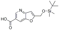 2-((Tert-butyldimethylsilyloxy)methyl)-furo[3,2-b]pyridine-6-carboxylic acid Structure,1171920-49-2Structure