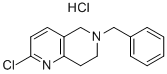 2-氯-5,6,7,8-四氢-6-(苯基甲基)-1,6-萘啶盐酸盐结构式_1172576-12-3结构式