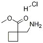 1-(氨基甲基)环丁烷羧酸甲酯盐酸盐结构式_1172902-07-6结构式