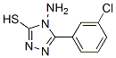 4-氨基-5-(3-氯苯基)-4H-1,2,4-噻唑-3-硫醇结构式_117320-66-8结构式
