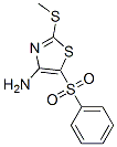4-氨基-2-甲基硫代-5-苯磺酰基噻唑结构式_117420-80-1结构式
