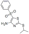 4-氨基-2-异丙基硫代-5-(苯磺酰基)噻唑结构式_117420-81-2结构式