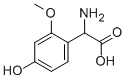 氨基-(4-羟基-2-甲氧基-苯基)-乙酸结构式_117427-59-5结构式