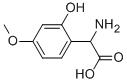 氨基-(2-羟基-4-甲氧基-苯基)-乙酸结构式_117427-61-9结构式