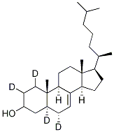 7-烯胆(甾)烷醇-D4结构式_1182005-25-9结构式