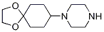 1-(1,4-Dioxa-spiro[4.5]dec-8-yl)-piperazine Structure,1184751-70-9Structure