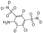 4-氨基-6-氯-1,3-苯二磺酰胺-d6结构式_1184995-49-0结构式