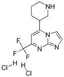 5-Piperidin-3-yl-7-trifluoromethyl-imidazo[1,2-a]-pyrimidine dihydrochloride Structure,1185299-45-9Structure