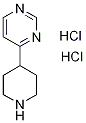 4-(4-哌啶基)-嘧啶盐酸盐结构式_1185304-08-8结构式