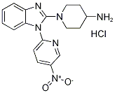 1-[1-(5-硝基-吡啶-2-基)-1H-苯并咪唑-2-基]-哌啶-4-胺盐酸盐结构式_1185313-21-6结构式