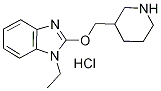 1-Ethyl-2-(piperidin-3-ylmethoxy)-1h-benzoimidazole hydrochloride Structure,1185318-85-7Structure