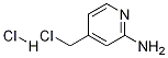 4-(氯甲基)-2-吡啶胺盐酸盐结构式_1186663-31-9结构式
